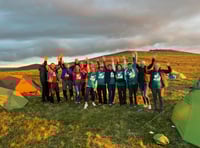 Trekking the tors raises funds for college 