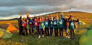 Trekking the tors raises funds for college 
