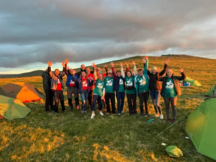Trekking the tors raises funds for college 