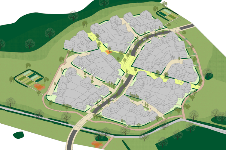 Artist's impression of Houghton Barton development