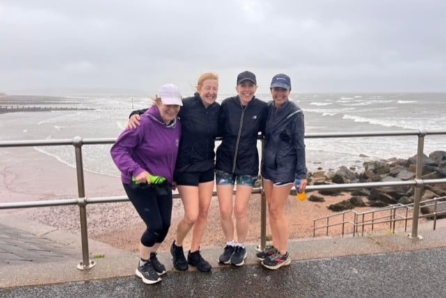 Fit2Run, Alison Richards (40.26) Maria Avery, a stoic effort as returning from injury (49.56), Becky Abbott (40.12) & Lucy Woolley (35.25)