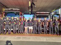 Crash victim thanks fire crews who saved him 
