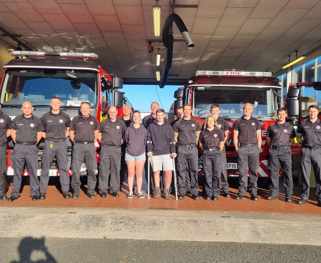 Crash victim thanks fire crews who saved him 