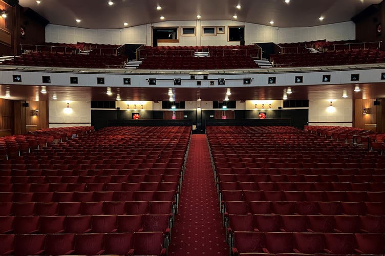 The old look and seats at the theatre  that dated back to 1961