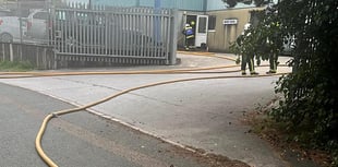 Teignbridge firefighters tackle industrial blaze