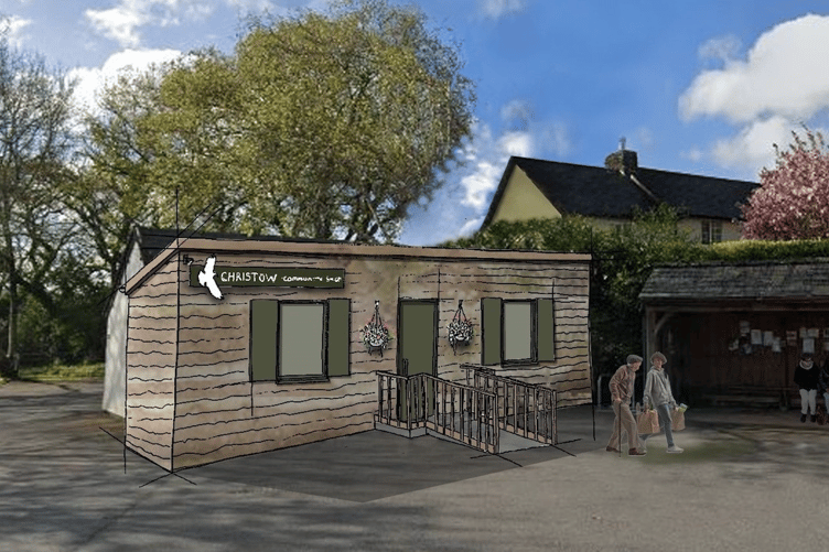Artist’s impressions by Studio W of the Christow Community Shop, Teign Valley