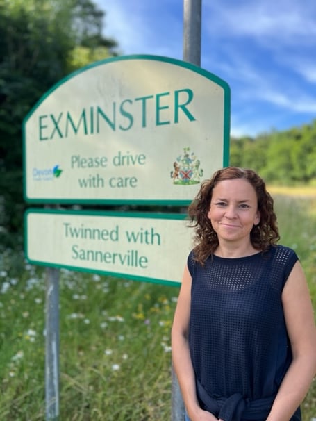Vanessa Pestridge, the new vicar of Exminster.