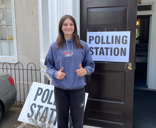 Is this Teignbridge's youngest voter?