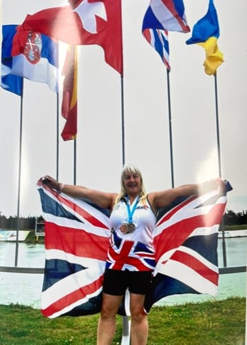 Linda Mortimore, of Team GB's Dragonboat squad