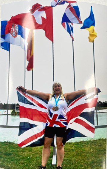 Linda Mortimore, of Team GB's Dragonboat squad