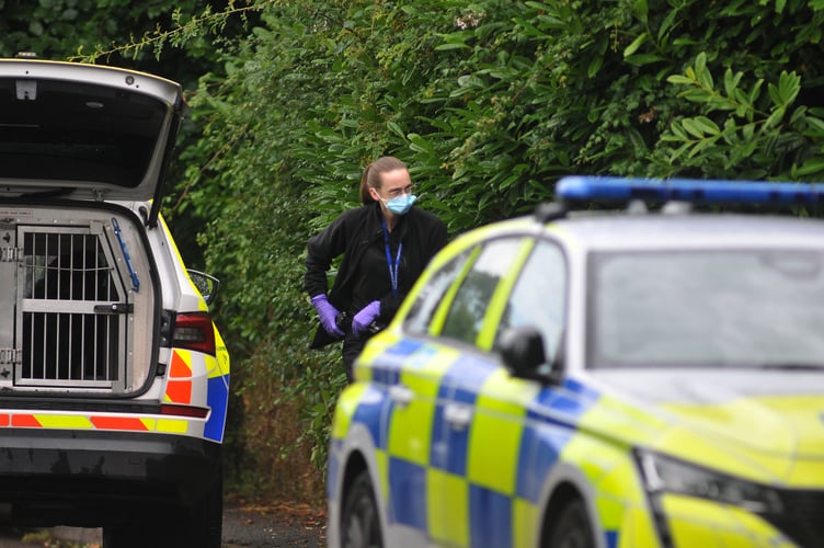 Teignmouth Old Cemetery. Police in Higher Buckeridge Road after following discovery of a body in the grounds
