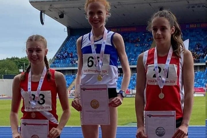 Olivia Steer on the podium in second