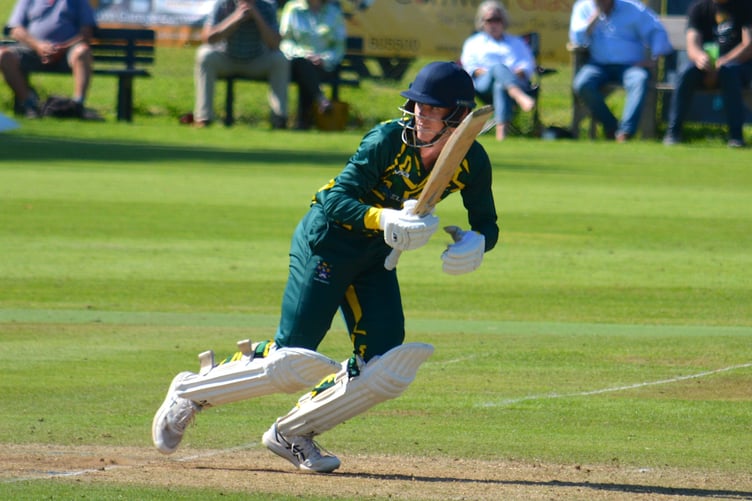 Bovey Tracey's Sam Taylor looking for runs in the Devon T20 Cup final against Exmouth