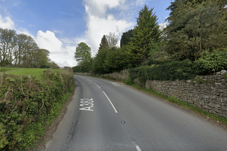 The A382 near Moretonhampstead