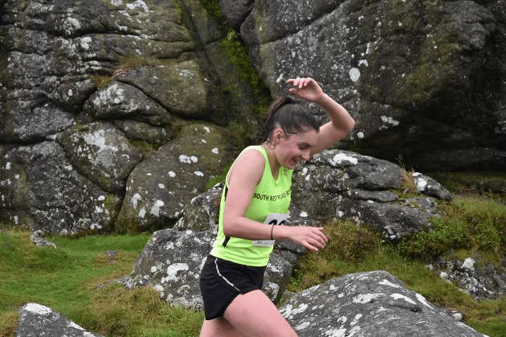 Fiona German- fastest lady at the 2024 Haytor Heller