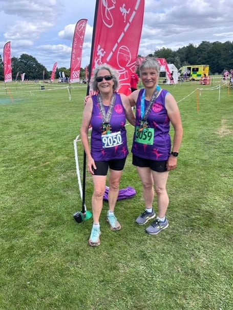 F2R duo, left Faye Hussey and right Felicity King