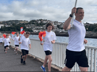 Olympic Torch run returns to Shaldon Bridge