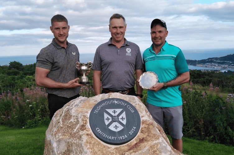 Tom Papworth, men’s Captain Philip Waggett and Paul Wright