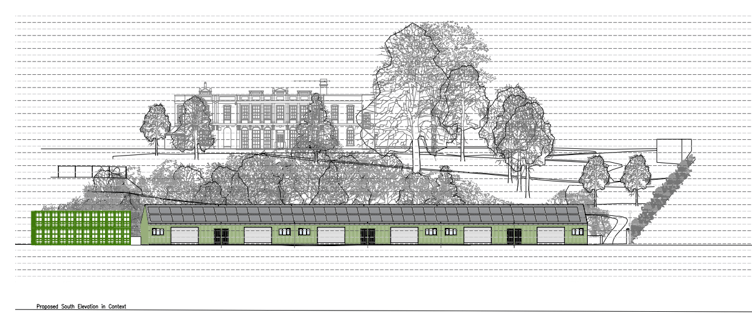 South elevation view of the new community group accommodation at the bottom of Bitton Park in Teignmouth