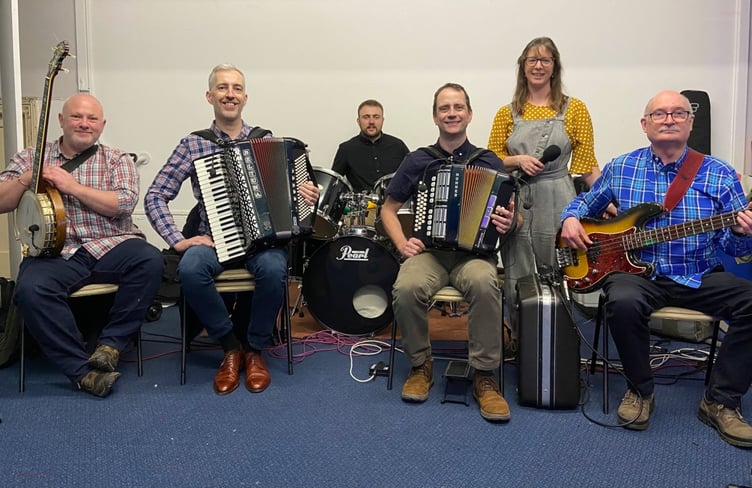 The Dartmoor Pixie Band with caller Sarah Bazeley