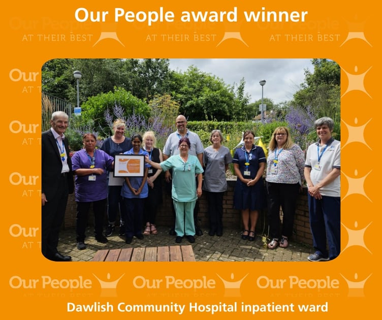 Dawlish Hospital team win award