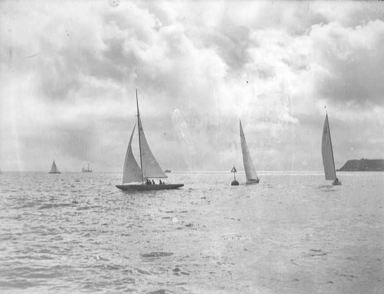 Olympic yachting from 1948 in Tor Bay, Devon.