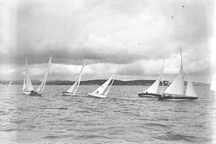 Olympic yachting from 1948 in Tor Bay, Devon. 