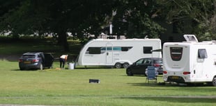 Travellers arrive at Newton Abbot park 