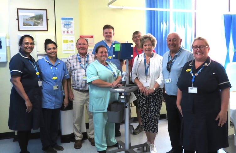 Presentation of new bladder scanner at Torbay Hospital.