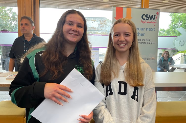 TCS GCSE results 2024 Grace Scott and Amy Turner