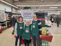 Trolley-loads of donations to community larder