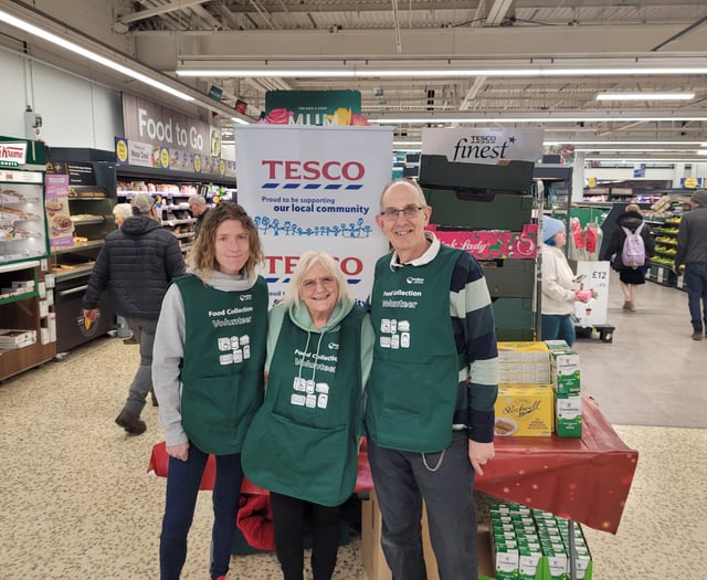 Trolley-loads of donations to community larder