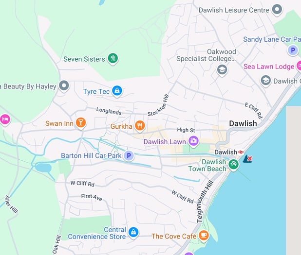 Beach affected by sewage pollution 
