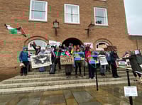 Pro-Gaza protestors petition County Council 