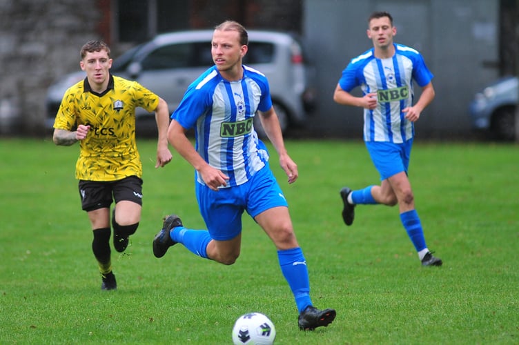 South Devon Football League Premier Division. Newton Abbot 66 versus Paignton Saints. A 9-0 win for 66