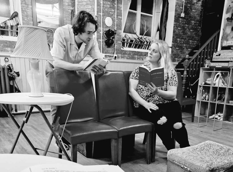 Rehearsals are nearing completion for Bijou Theatre's prodcution of Blood Money