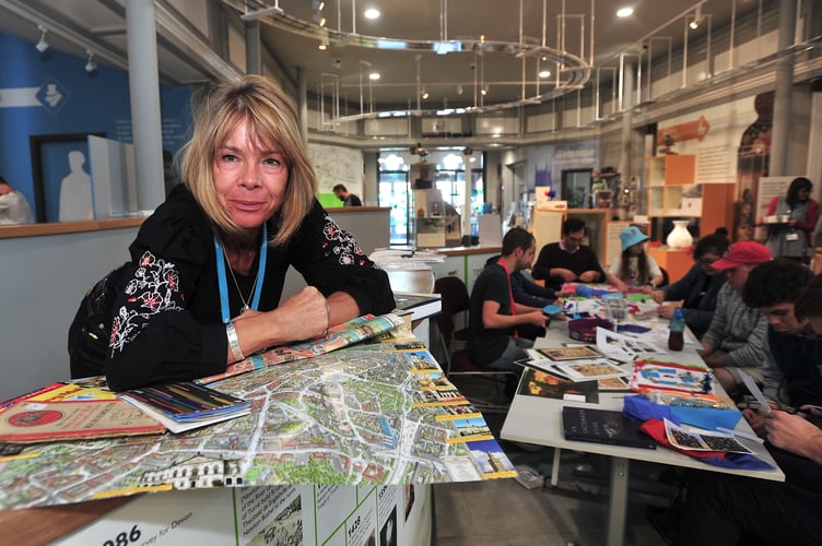 Newton Abbot Museum. Routes, Networks and Connections event. Map creating with Kate Green