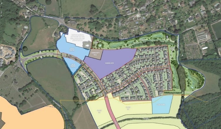 Wolborough Barton site. Image Teignbridge Council 
