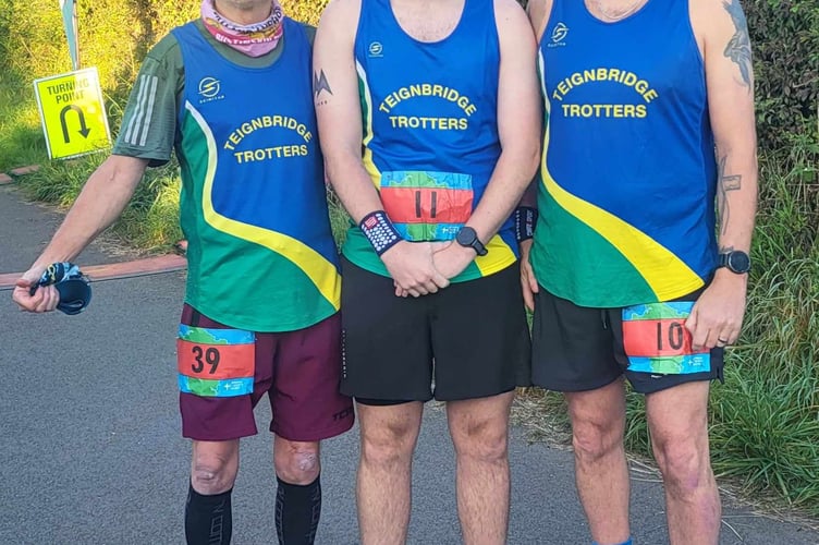 Derek Skinner, Jayden & Allen Taylor at the 100 mile AGM event