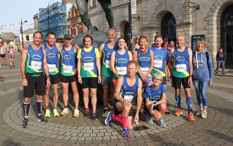 Teignbridge Trotters representation at the Truro half marathon