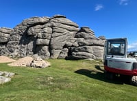 Haytor Rocks are undergoing repairs