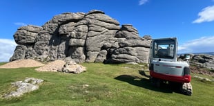 Haytor Rocks are undergoing repairs