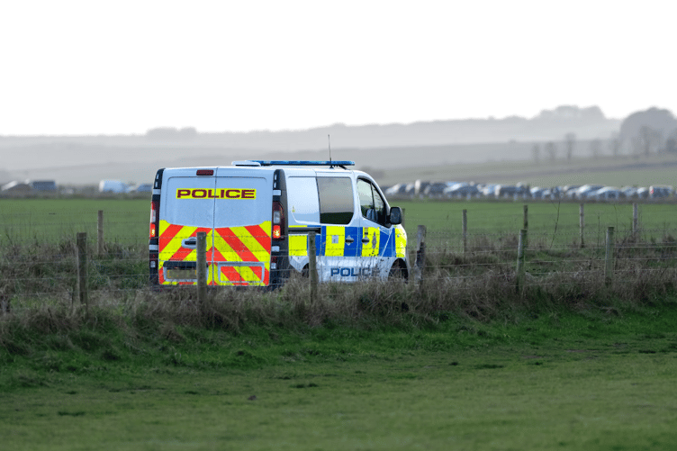 Police van stock image