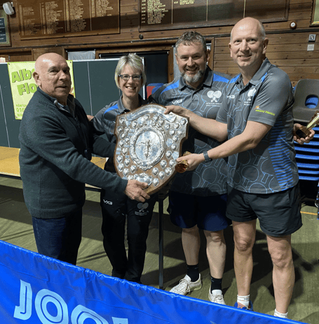 Newton Abbot Buzzards trio presented with their shield