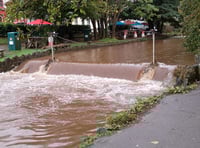 Heavy rain leads to rising water level