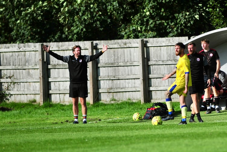 Bovey Manager Tony Radford at his last game