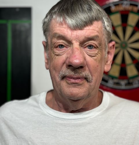 Glynn Smith sports his new shorter haircut 