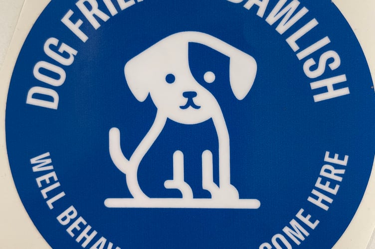 Dawlish businesses will display stickers to encourage dog-owners to shop