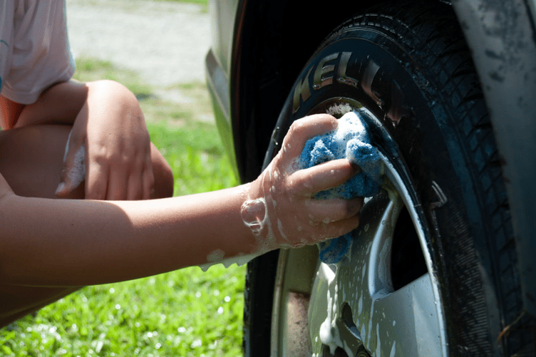 Car wash stock image