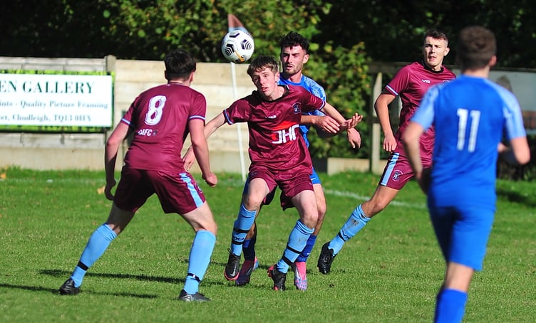 South Devon Football League Premier League. Chudleigh Athletic versus Ilsington Villa.
A 5-2 away win for Villa at the Kate Brook ground